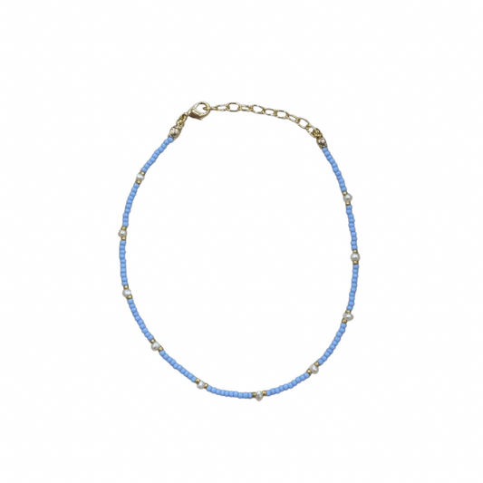 Mint Fresh Shimmer pearl anklet