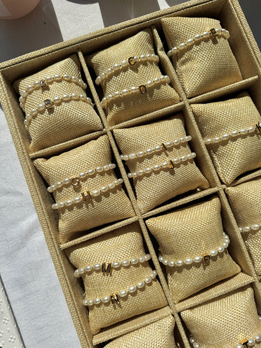 Pearl Letter Bracelet