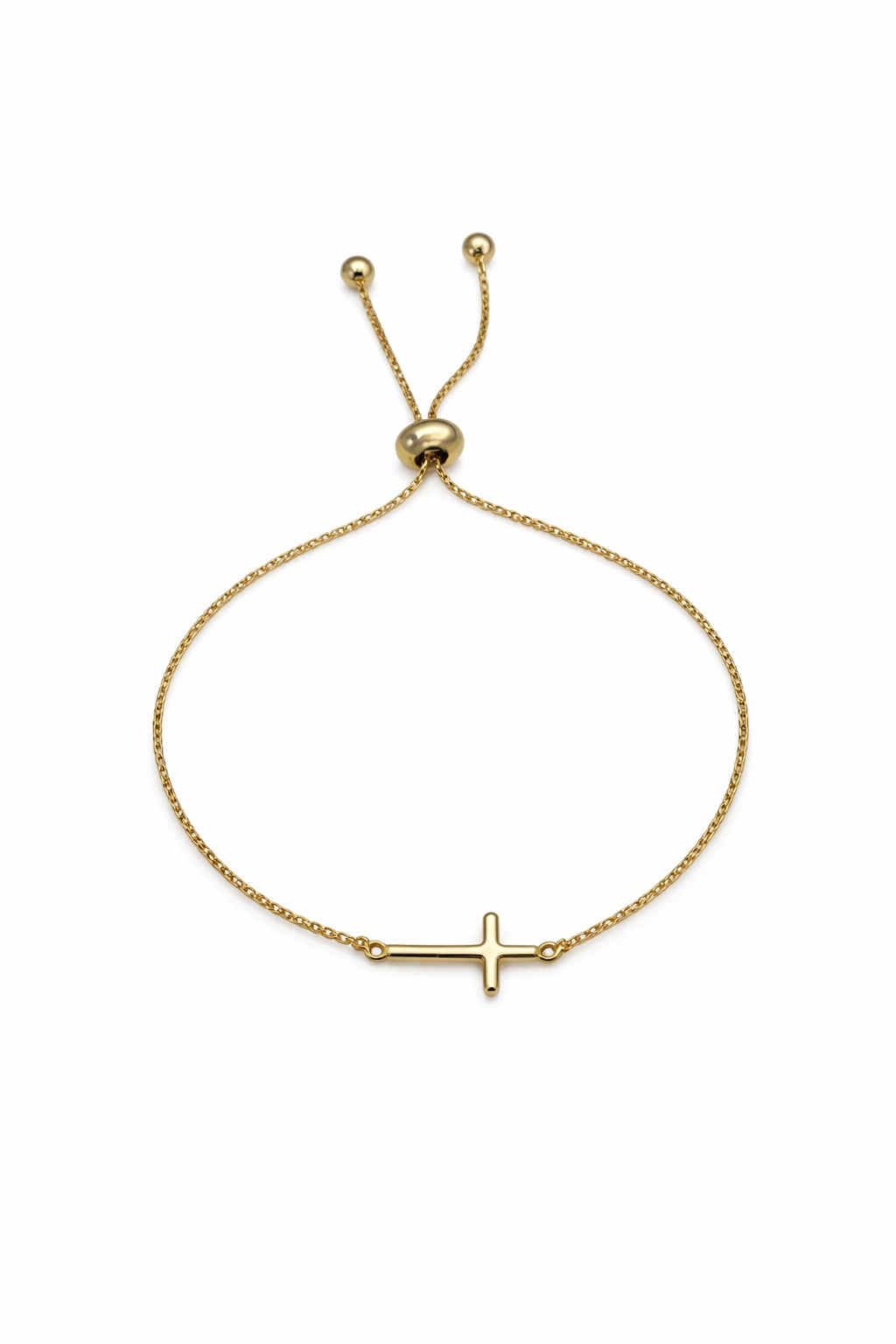 Gold Cross Pull Bracelet