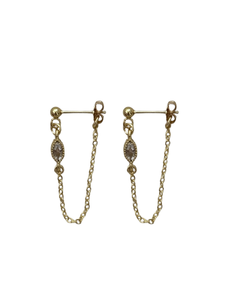 Oval Chain studs
