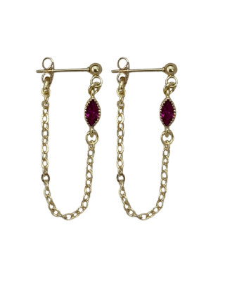 Oval Chain studs