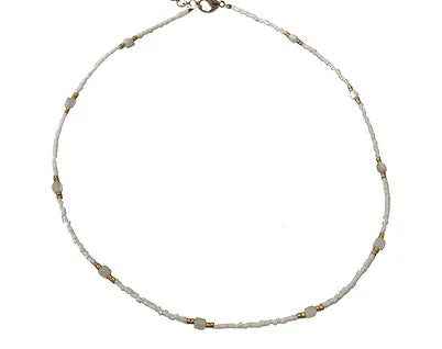 White drop necklace