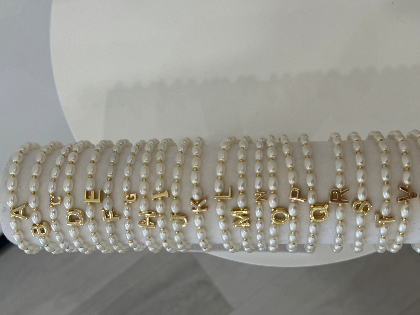 Pearl Letter Bracelet