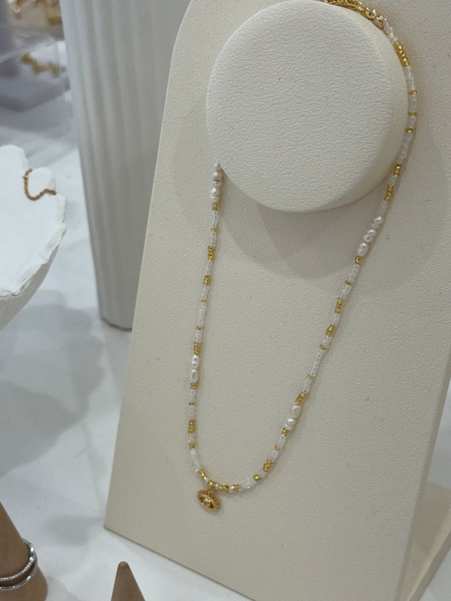 Evil eye sparkle necklace