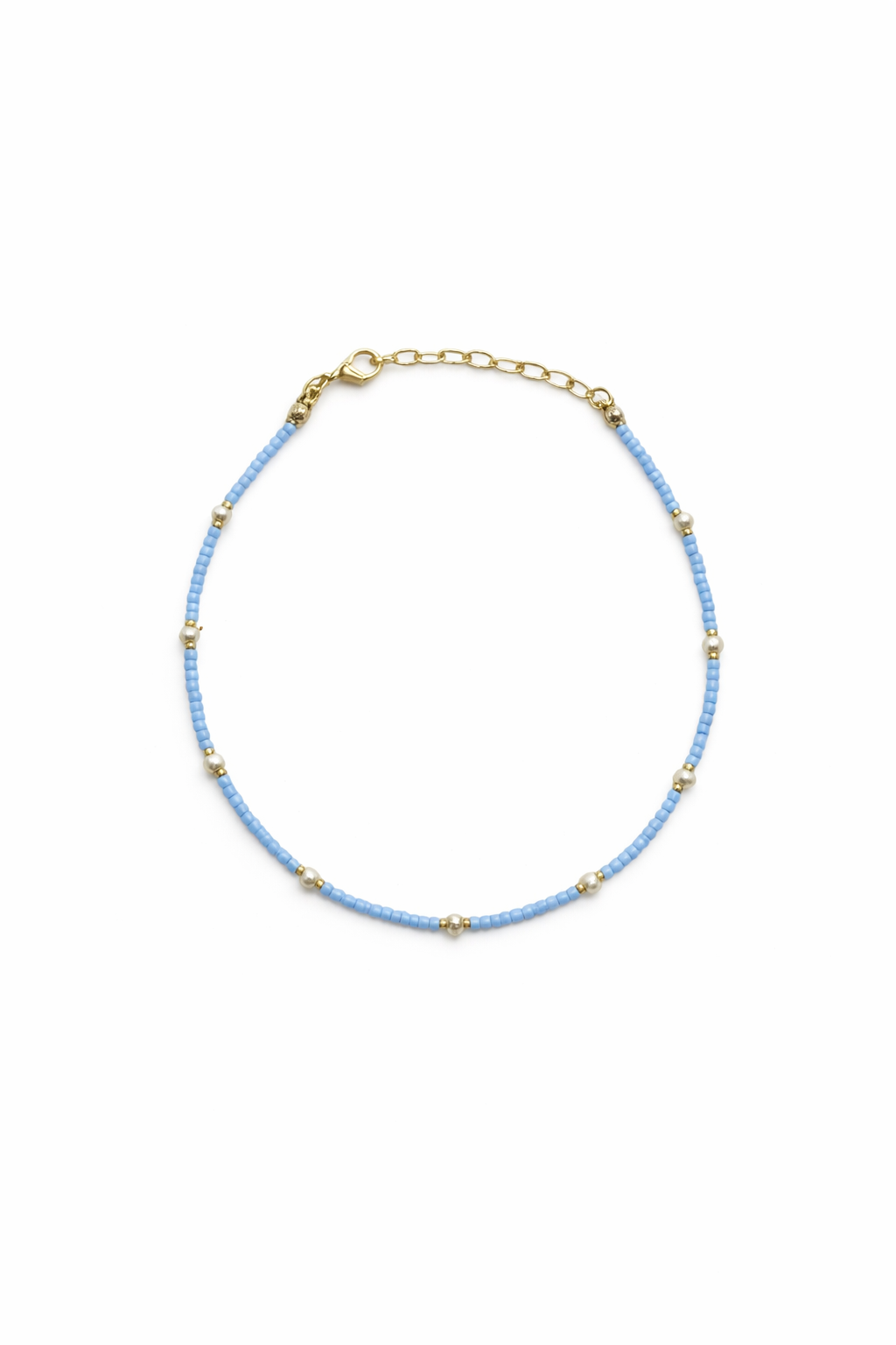 Mint Fresh Shimmer pearl anklet