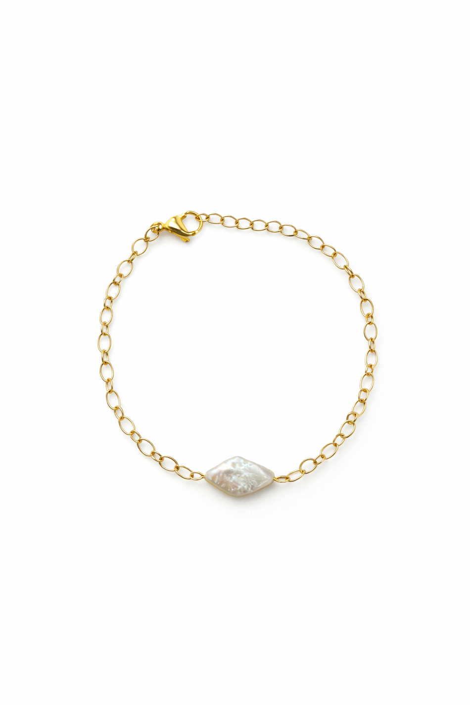 Decorative chain pearl bracelet