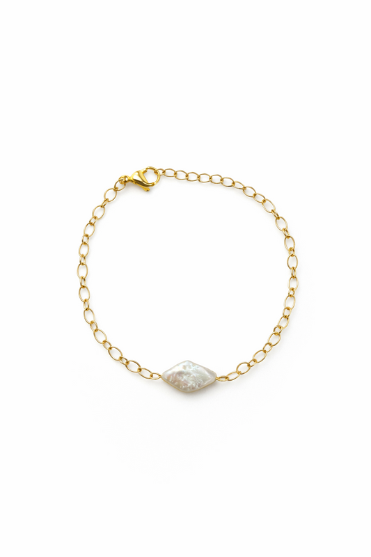 Decorative chain pearl bracelet