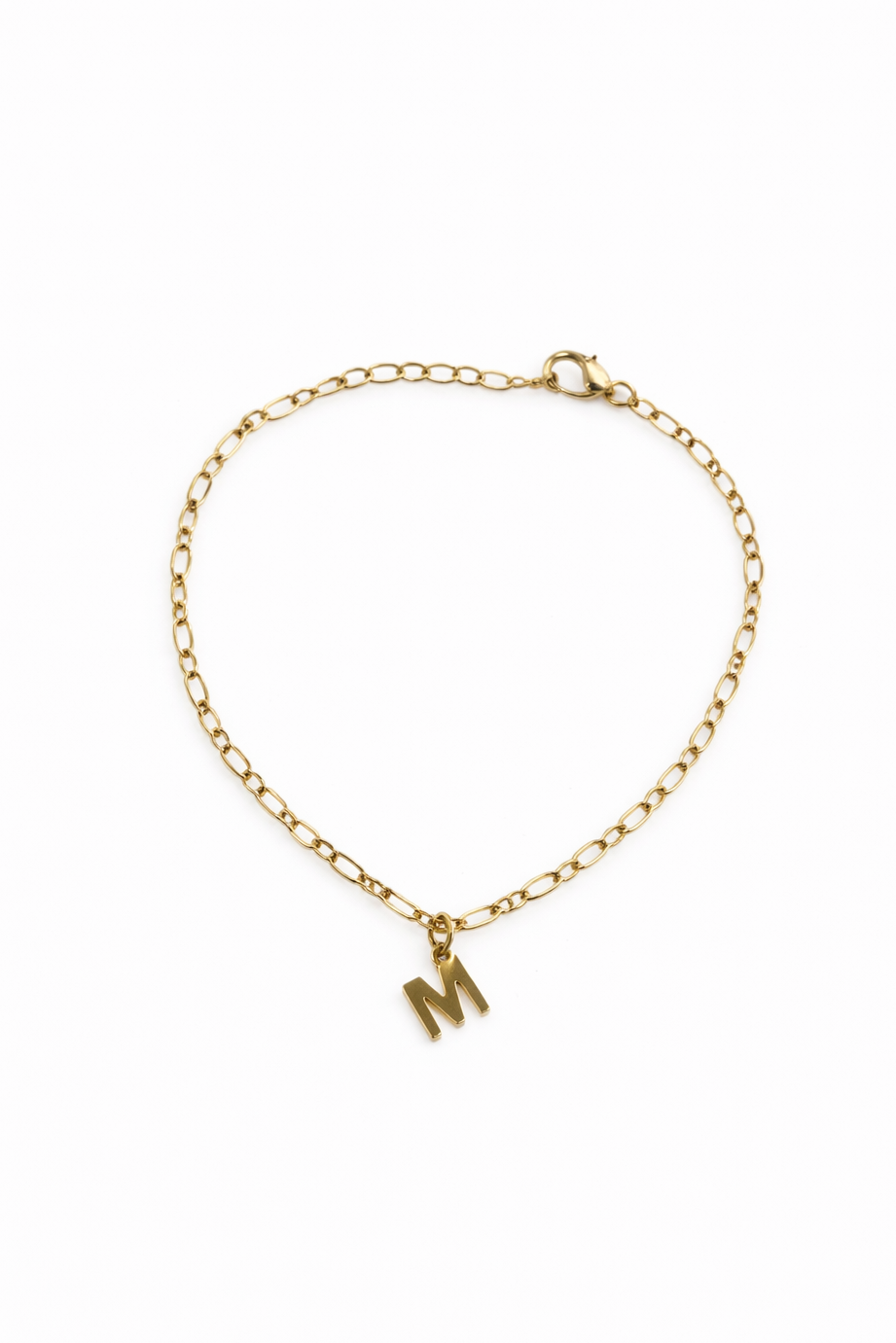 Initial charm bracelet