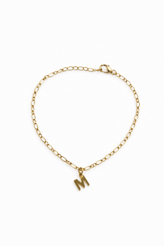 Initial charm bracelet