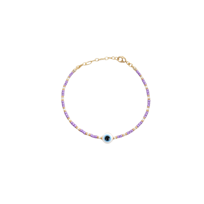 Purple Evil Eye Bracelet