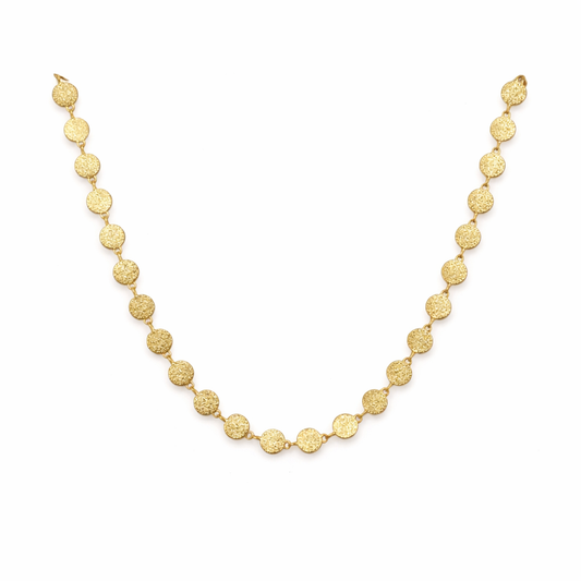 Hammered Disc Necklace