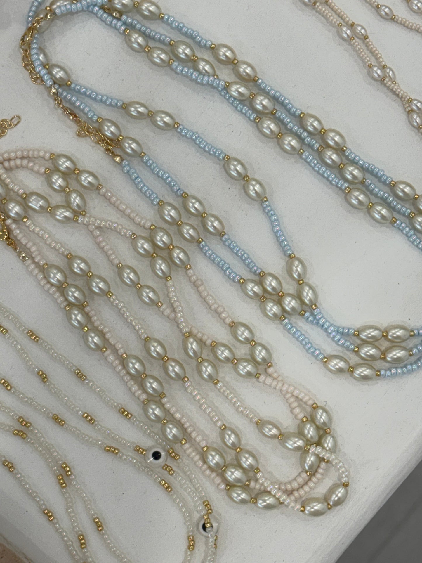 Boho pearl necklace