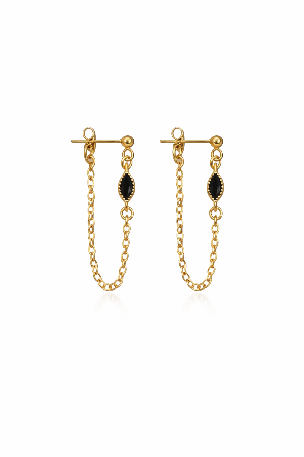 Oval Chain studs