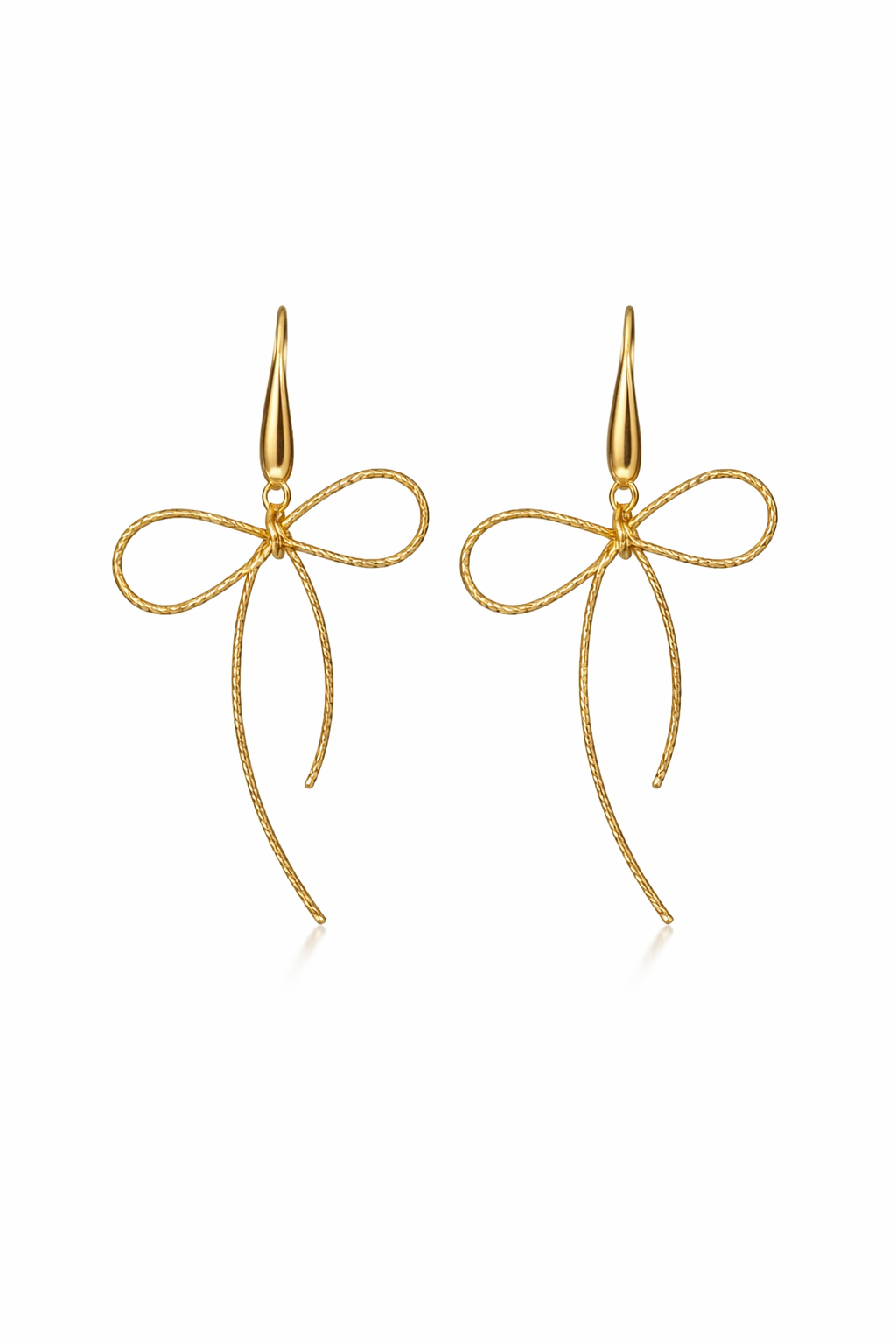 Gold Bow Dangles