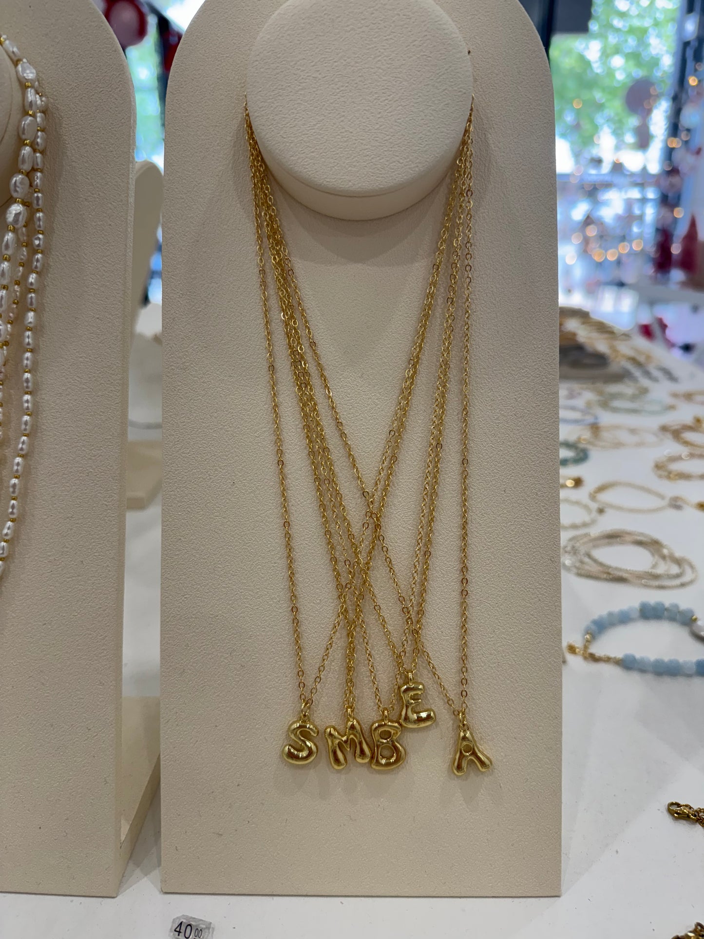 Letter Bubble Necklace