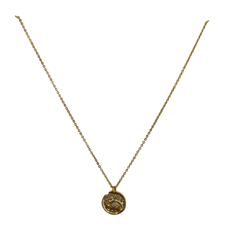 Sparkle evil eye necklace