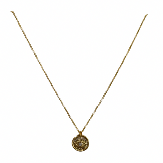 Sparkle evil eye necklace