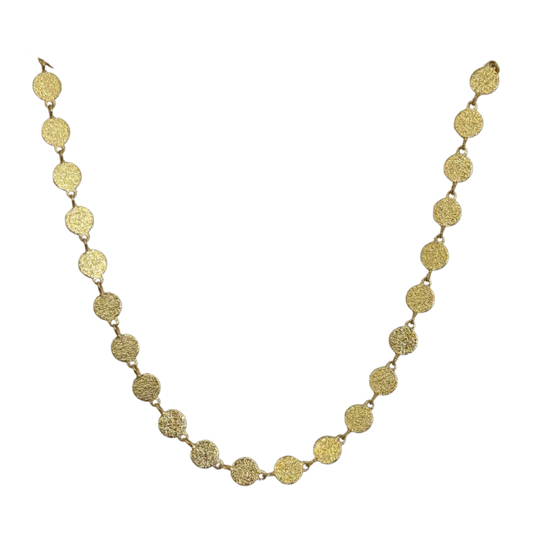 Hammered Disc Necklace