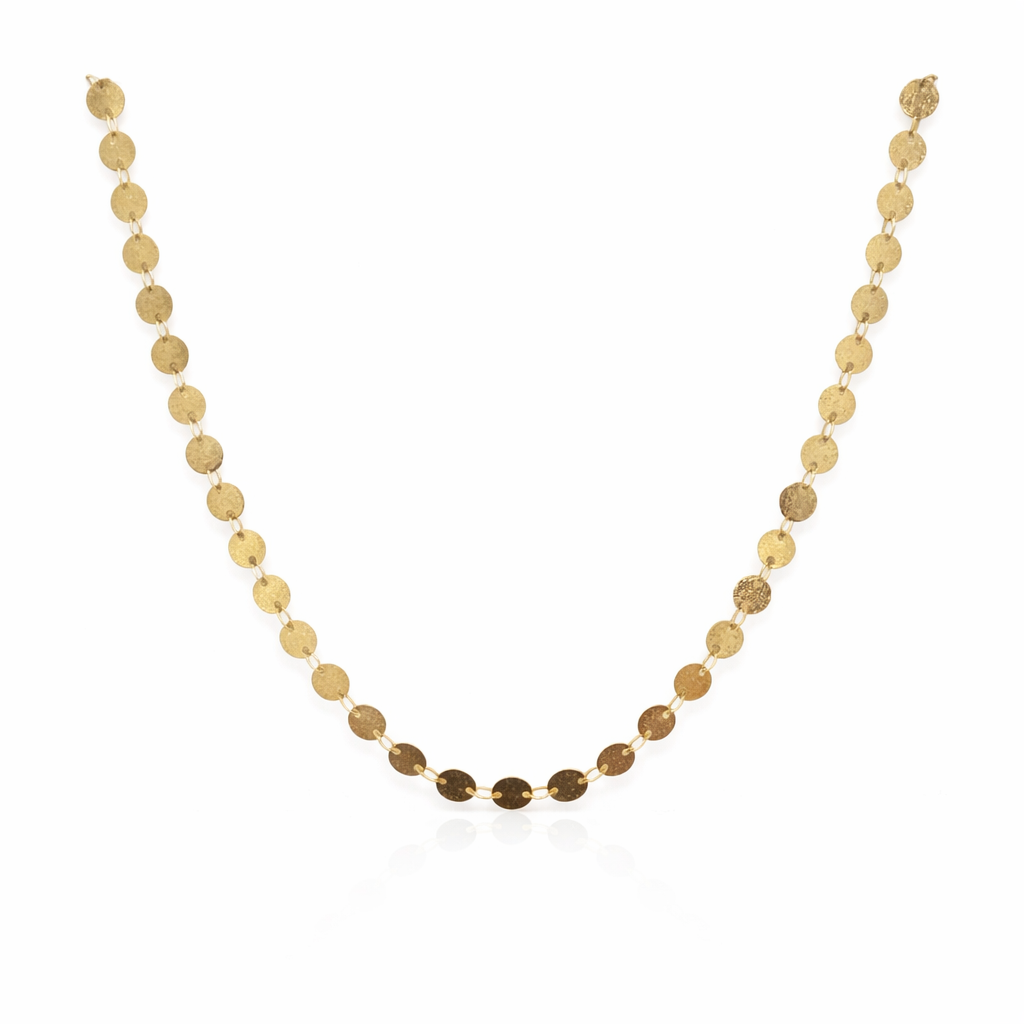 Gold Lined disc Chain