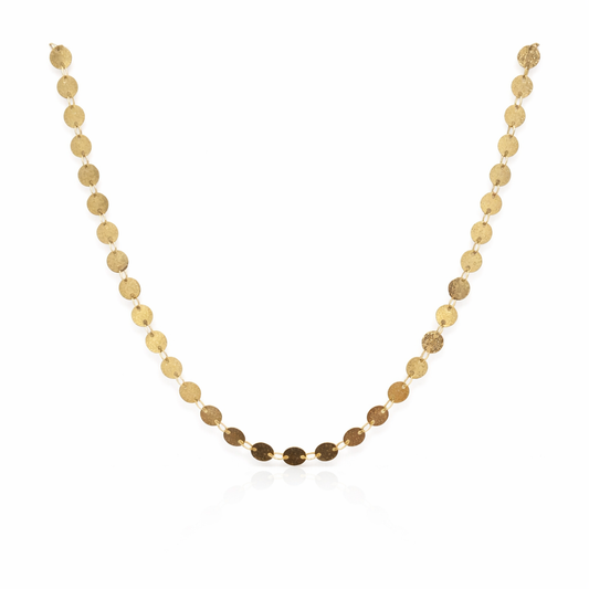 Gold Lined disc Chain