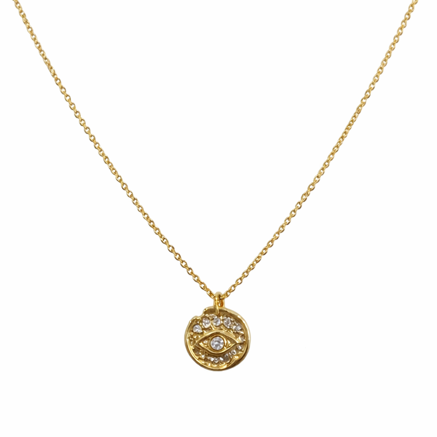 Sparkle evil eye necklace