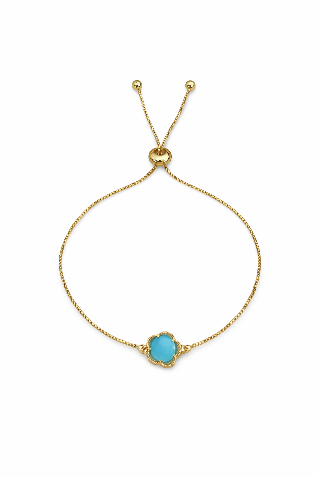 Blue Flower Pull Bracelet