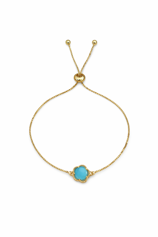 Blue Flower Pull Bracelet