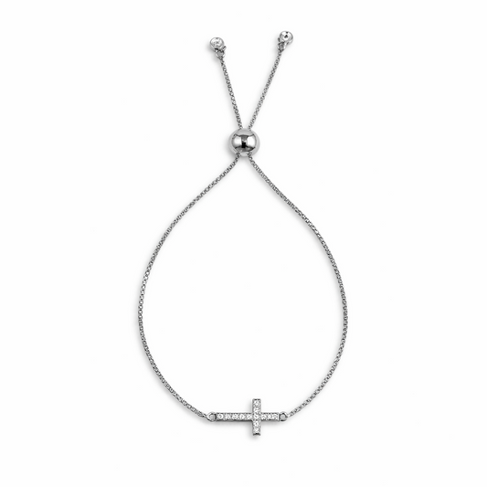 Diamond Cross pull Bracelet