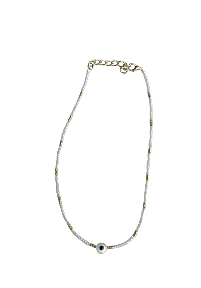 Shiney evil eye necklace