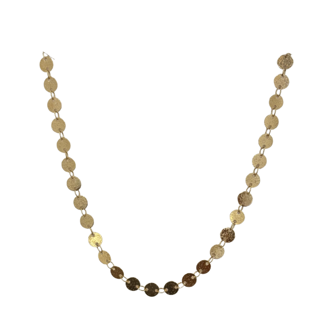Gold Lined disc Chain