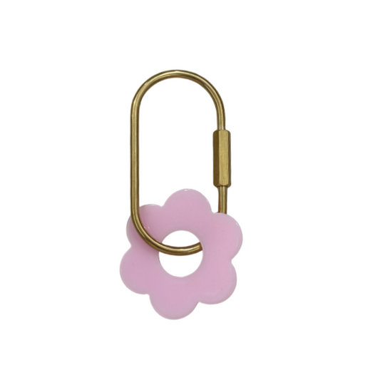 Light Pink Flower Keyring