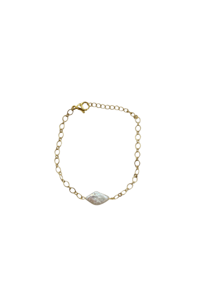 Decorative chain pearl bracelet