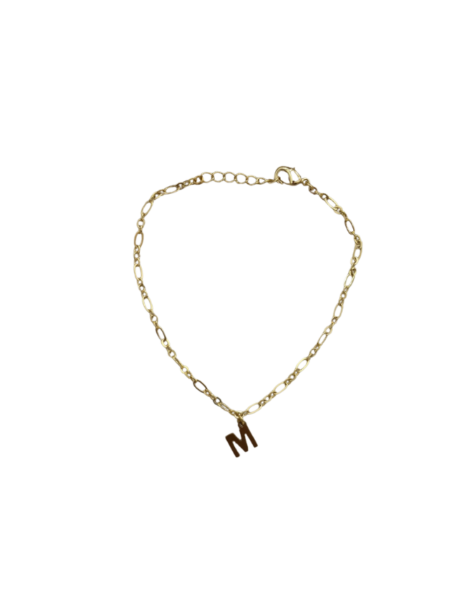 Initial charm bracelet