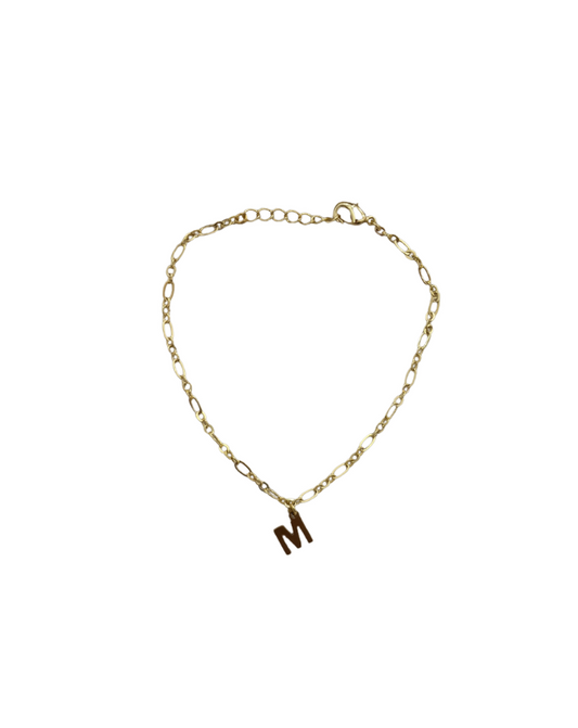 Initial charm bracelet