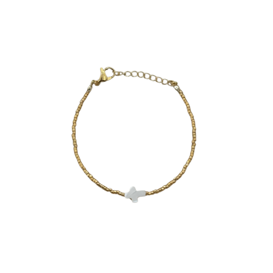 Shell cross bracelet