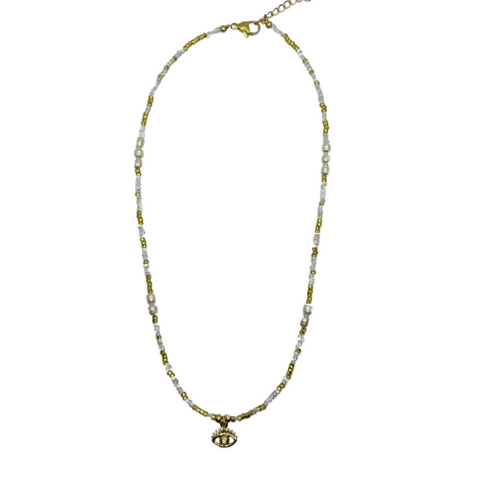 Evil eye sparkle necklace